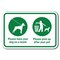 Signmission 18 in Height, 0.12 in Width, Aluminum, 12" x 18", A-1218 Pet-Animal - Pickupaft A-1218 Pet-Animal - Pickupaft - alternate 1